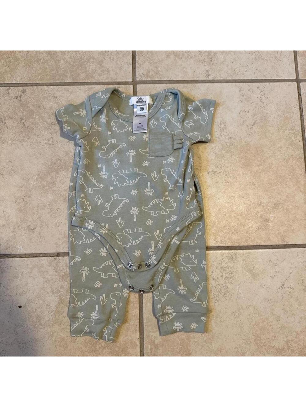 No Brand Kid's Green and Khaki Sleepsuits-babygrow